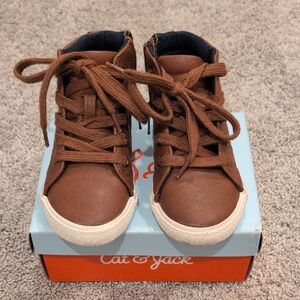 Cat & Jack Brown Toddler Boy Sneakers